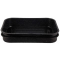 (LONGFEI) Deep Rectangle Form Emaille Barbecue Tray